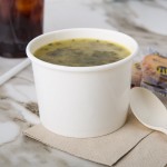 Choice 12 oz. White Double Poly-Coated Paper Food Cup - 1,000/Case
