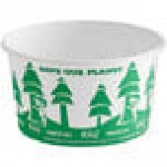 Choice 12 oz. White Double Poly-Coated Paper Food Cup - 1,000/Case