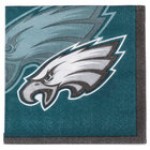 Creative Converting 659523 Las Vegas Raiders 2-Ply Beverage Napkin - 192/Case