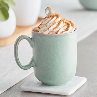 Acopa Pangea 12 oz. Harbor Blue Matte Porcelain Mug - Sample Acopa Pangea 12 oz. Harbor Blue Matte Porcelain Mug - Sample