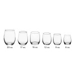 Acopa 20 oz. Stemless Wine Glass - Sample
