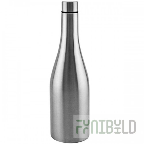 Franmara Apollo 26 oz. Silver Stainless Steel Chardonnay Wine Bottle