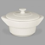 RAK Porcelain Chef's Fusion 1 oz. Sand White Porcelain Double Ramekin - 12/Case RAK Porcelain Chef's Fusion 1 oz. Sand White Porcelain Double Ramekin - 12/Case
