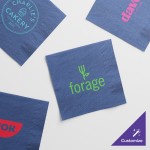 Choice Navy Blue 2-Ply Customizable Beverage / Cocktail Napkin - 1,000/Case Choice Navy Blue 2-Ply Customizable Beverage / Cocktail Napkin - 1,000/Case