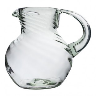 10 Strawberry Street Optic Swirl 80 oz. Glass Pitcher