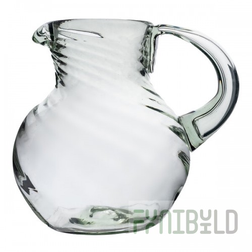 10 Strawberry Street Optic Swirl 80 oz. Glass Pitcher
