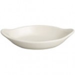 Tuxton DMN-045 Mahogany 4.5 oz. Oval China Welsh Rarebit - 12/Case