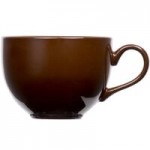 Tuxton DMN-045 Mahogany 4.5 oz. Oval China Welsh Rarebit - 12/Case