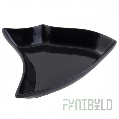 Bon Chef 70008BLK Futura 64 Oz. Black Sandstone Finish Cast Aluminum Bowl