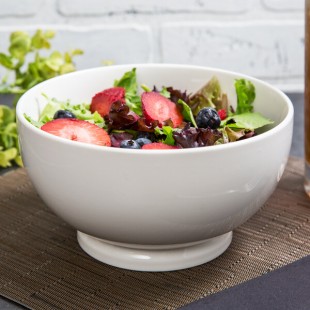 10 Strawberry Street WTR-7RDFTDBWL Whittier 1.06 Qt. White Round Porcelain Footed Bowl - 18/Case 10 Strawberry Street WTR-7RDFTDBWL Whittier 1.06 Qt. White Round Porcelain Footed Bowl - 18/Case