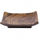 Elite Global Solutions D92RB-SEQ Sequoia 52 oz. Round Wood Grain Melamine Bowl - 6/Case
