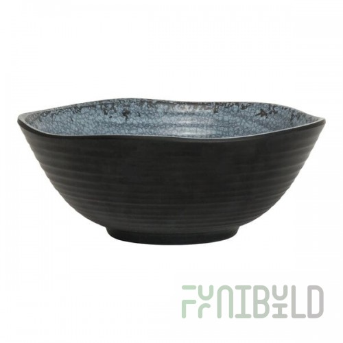 Creations Pompeii from Steelite International 12.75 oz. Slate Melamine Round Bowl - 24/Case