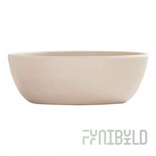 Cal-Mil Carmel 16 oz. Matte Taupe Melamine Soup Bowl - 6/Case