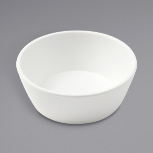 American Metalcraft GGRW5 Grab & Go 9.5 oz. White Round Melamine Bowl
