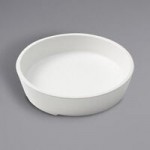 American Metalcraft GGRW5 Grab & Go 9.5 oz. White Round Melamine Bowl
