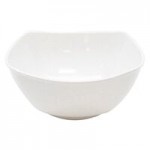 TableCraft MB125 Frostone 6.8 Qt. White Square Melamine Bowl