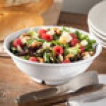 Carlisle 24 oz. White Footed Round Melamine Bowl - 12/Case