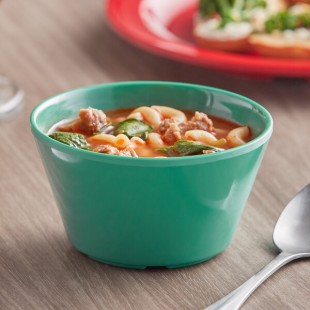 Acopa Foundations 8 oz. Green Melamine Bouillon Cup - 12/Case