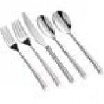Acopa Edgeworth 6-Piece 18/8 Stainless Steel Extra Heavy Weight Serving Utensils Set