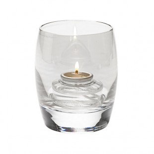 Hollowick 6404C Contour Clear Glass Votive Hollowick 6404C Contour Clear Glass Votive