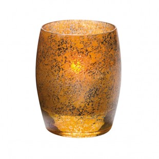 Hollowick 6404AG Contour Antique Gold Glass Votive Hollowick 6404AG Contour Antique Gold Glass Votive