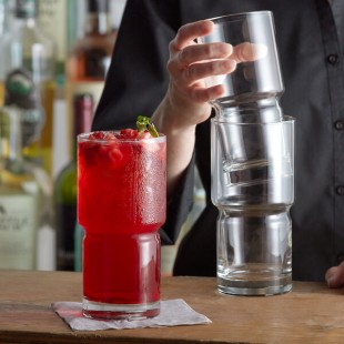 Libbey 12041 Newton 20 oz. Customizable Stackable Beverage / Cooler Glass - 12/Case Libbey 12041 Newton 20 oz. Customizable Stackable Beverage / Cooler Glass - 12/Case
