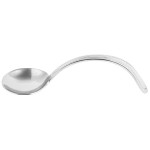 Bon Chef STS1001 18/10 Stainless Steel Extra Heavy Sombrero Bouillon Tasting Spoon - 12/Case