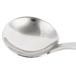 Bon Chef STS1001 18/10 Stainless Steel Extra Heavy Sombrero Bouillon Tasting Spoon - 12/Case