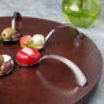 Bon Chef STS1001 18/10 Stainless Steel Extra Heavy Sombrero Bouillon Tasting Spoon - 12/Case