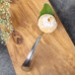 Bon Chef STS1001 18/10 Stainless Steel Extra Heavy Sombrero Bouillon Tasting Spoon - 12/Case