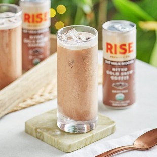 Rise Brewing Co. Organic Oat Milk Mocha Nitro Cold Brew Coffee 7 fl. oz. - 12/Case