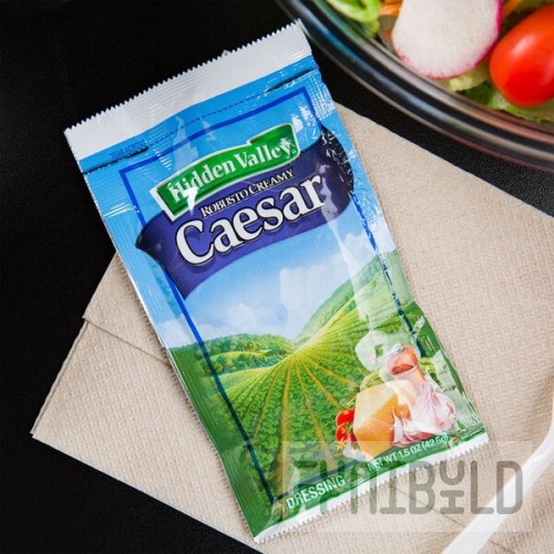 Hidden Valley 1.5 oz. Creamy Caesar Dressing Packet - 84/Case
