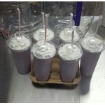 Big Train 3.5 lb. Dragonfly Taro Blended Creme Frappe Mix - 5/Case