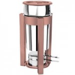 Eastern Tabletop 3148 P2 8 Qt. Round Stainless Steel Roll Top Induction / Traditional Chafer