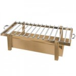Eastern Tabletop 3148 P2 8 Qt. Round Stainless Steel Roll Top Induction / Traditional Chafer