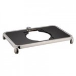 Bon Chef 22000 Magnifico 9.5 Qt. Rectangular Stainless Steel Hinged Top Full Size Induction Chafer with Glass Lid Bon Chef 22000 Magnifico 9.5 Qt. Rectangular Stainless Steel Hinged Top Full Size Induction Chafer with Glass Lid