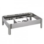 Bon Chef 22000 Magnifico 9.5 Qt. Rectangular Stainless Steel Hinged Top Full Size Induction Chafer with Glass Lid Bon Chef 22000 Magnifico 9.5 Qt. Rectangular Stainless Steel Hinged Top Full Size Induction Chafer with Glass Lid