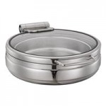 Bon Chef 22000 Magnifico 9.5 Qt. Rectangular Stainless Steel Hinged Top Full Size Induction Chafer with Glass Lid Bon Chef 22000 Magnifico 9.5 Qt. Rectangular Stainless Steel Hinged Top Full Size Induction Chafer with Glass Lid