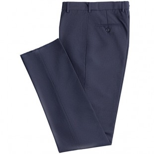 National Patrol by Henry Segal Women's Navy Flat Front Suit Pants - 10
