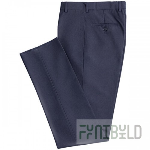 National Patrol by Henry Segal Women's Navy Flat Front Suit Pants - 10