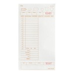 Choice 1 Part Tan and White Guest Check with Note Space, Beverage Lines, and Bottom Guest Receipt - 500/Pack