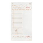 Choice 1 Part Tan and White Guest Check with Note Space, Beverage Lines, and Bottom Guest Receipt - 500/Pack