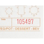 Choice 1 Part Tan and White Guest Check with Note Space, Beverage Lines, and Bottom Guest Receipt - 500/Pack