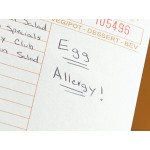 Choice 1 Part Tan and White Guest Check with Note Space, Beverage Lines, and Bottom Guest Receipt - 500/Pack