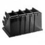 Cambro 12RS12110 Versa Black Self Serve 3-Tier Condiment Stand with 12