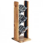 Cal-Mil 3423-3-99 Madera 3-Cylinder Slanted Flatware / Condiment Display
