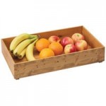 Cal-Mil 3423-3-99 Madera 3-Cylinder Slanted Flatware / Condiment Display