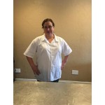 Mercer Culinary Millennia Air® Black Unisex Short Sleeve Cook Shirt with Full Mesh Back M60200BK - M