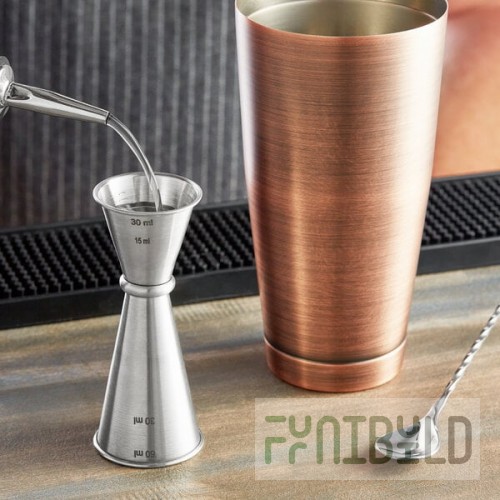 TableCraft 1 oz. & 2 oz. Stainless Steel Japanese Jigger JJ1206