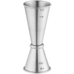 TableCraft 1 oz. & 2 oz. Stainless Steel Japanese Jigger JJ1206 TableCraft 1 oz. & 2 oz. Stainless Steel Japanese Jigger JJ1206